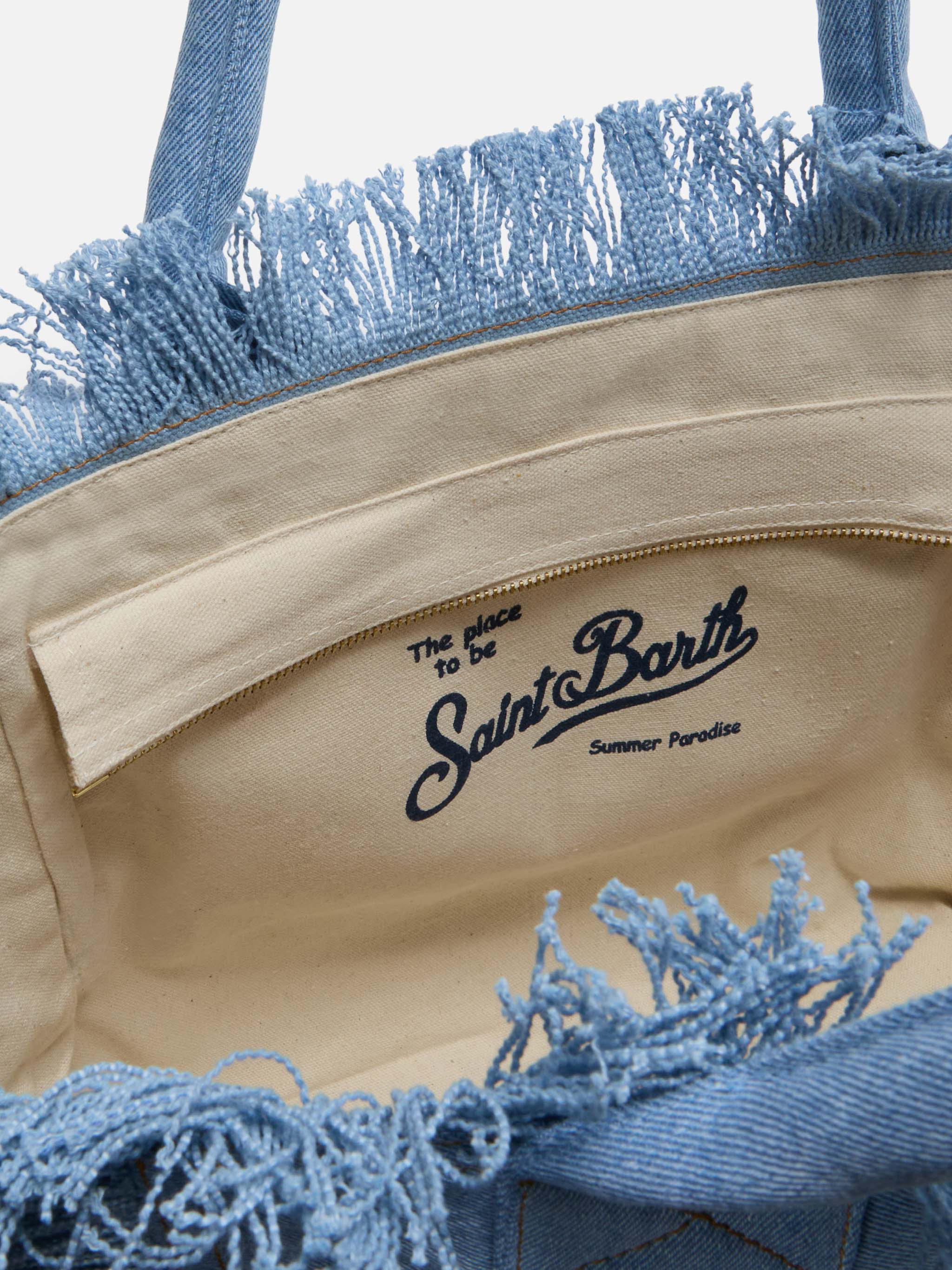 Light Wash Denim Vanity Regular Bag Sky