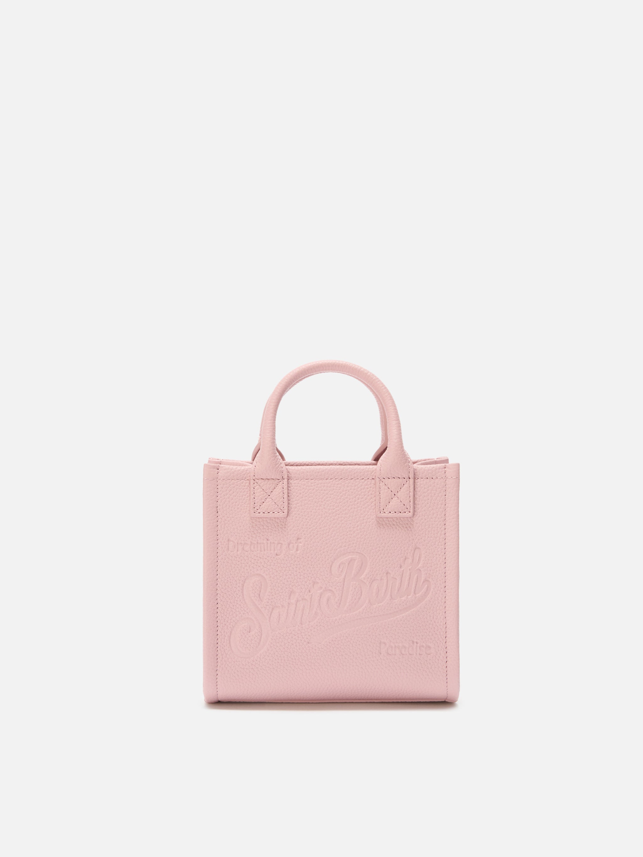 Pink Pebbled Leather Vanity Mini Bag