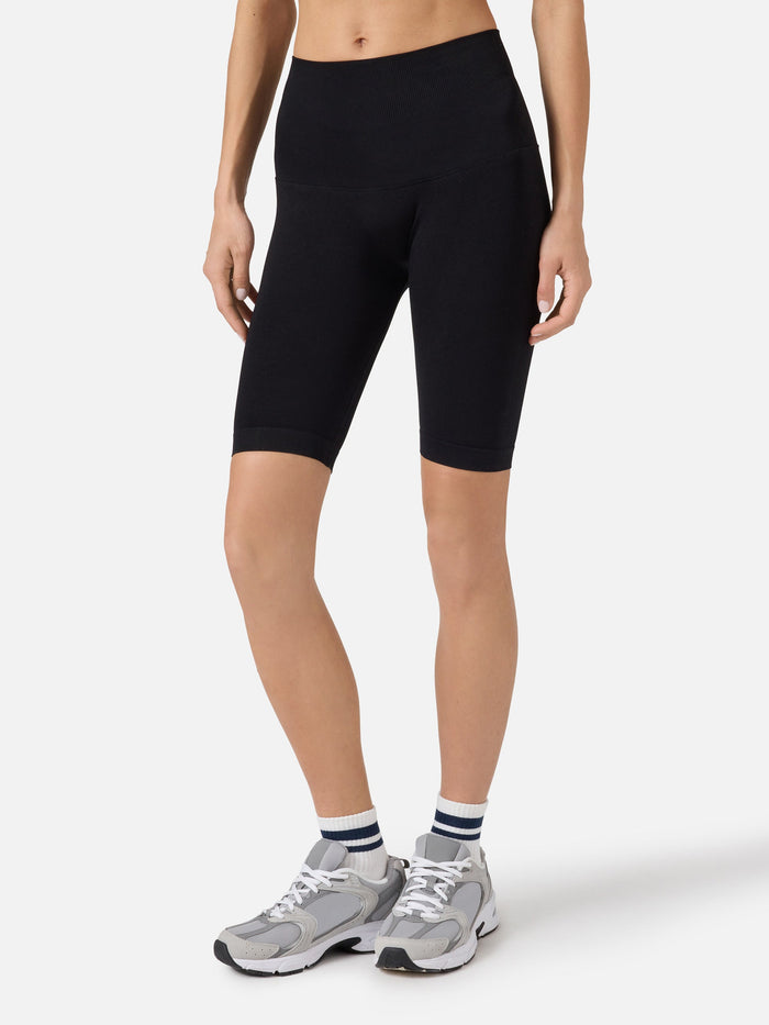 Black Vega Technical Fabric Biker Leggings Pant