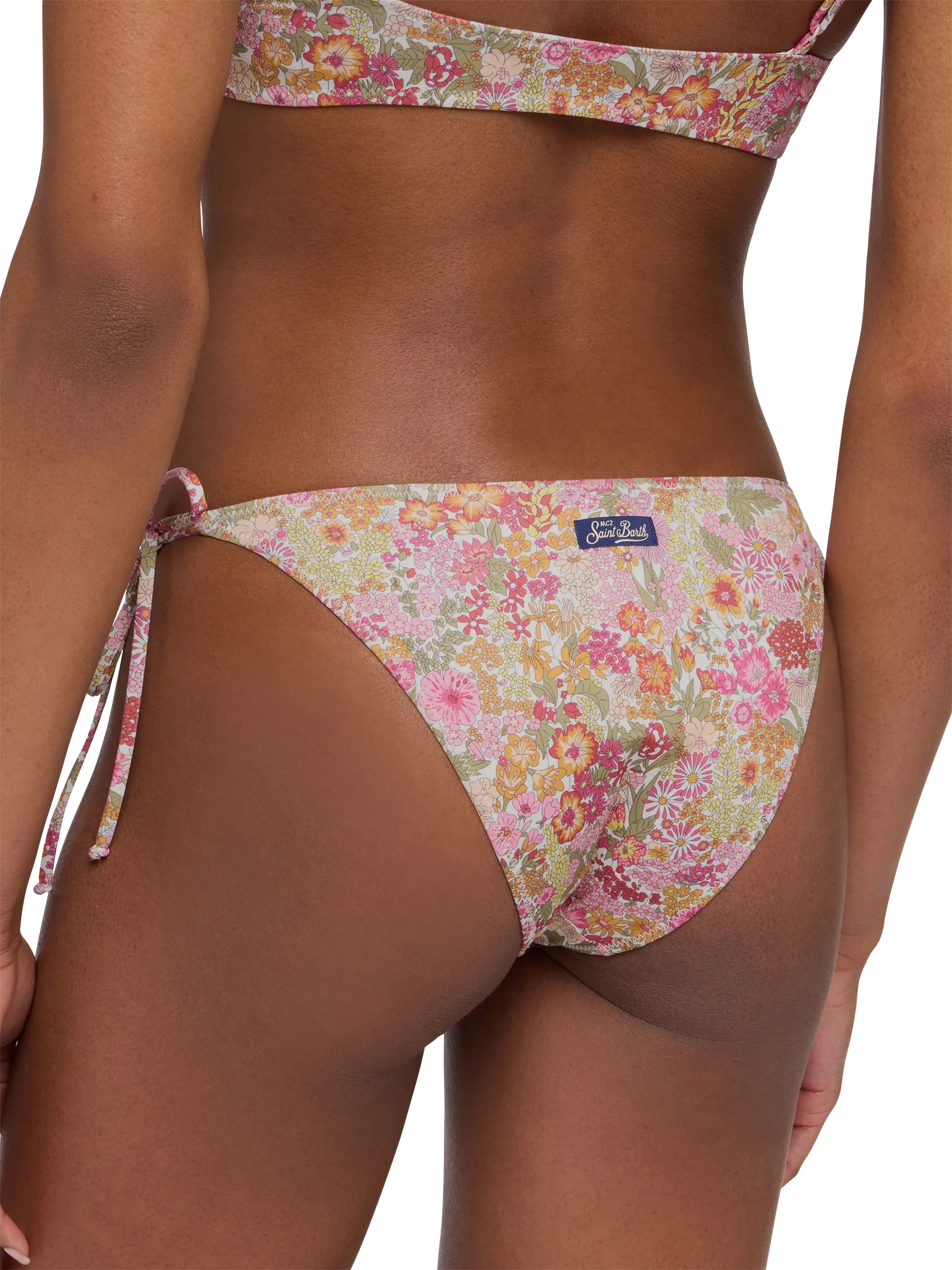 Virgo Classic Swim Briefs With Margaret Annie Print | Made Liberty Fabric Green Bottom