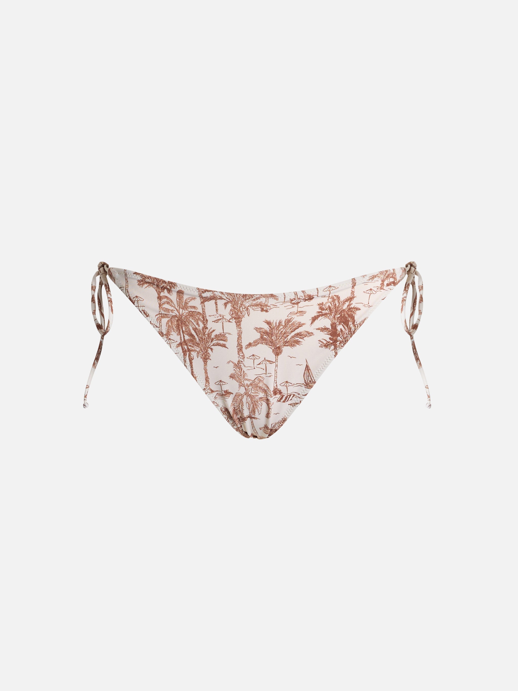 Virgo Toile De Jouy Bikini Briefs White Bottom