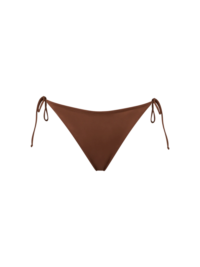 Virgo Classic Swim Briefs With Rhinestones Brown Bottom