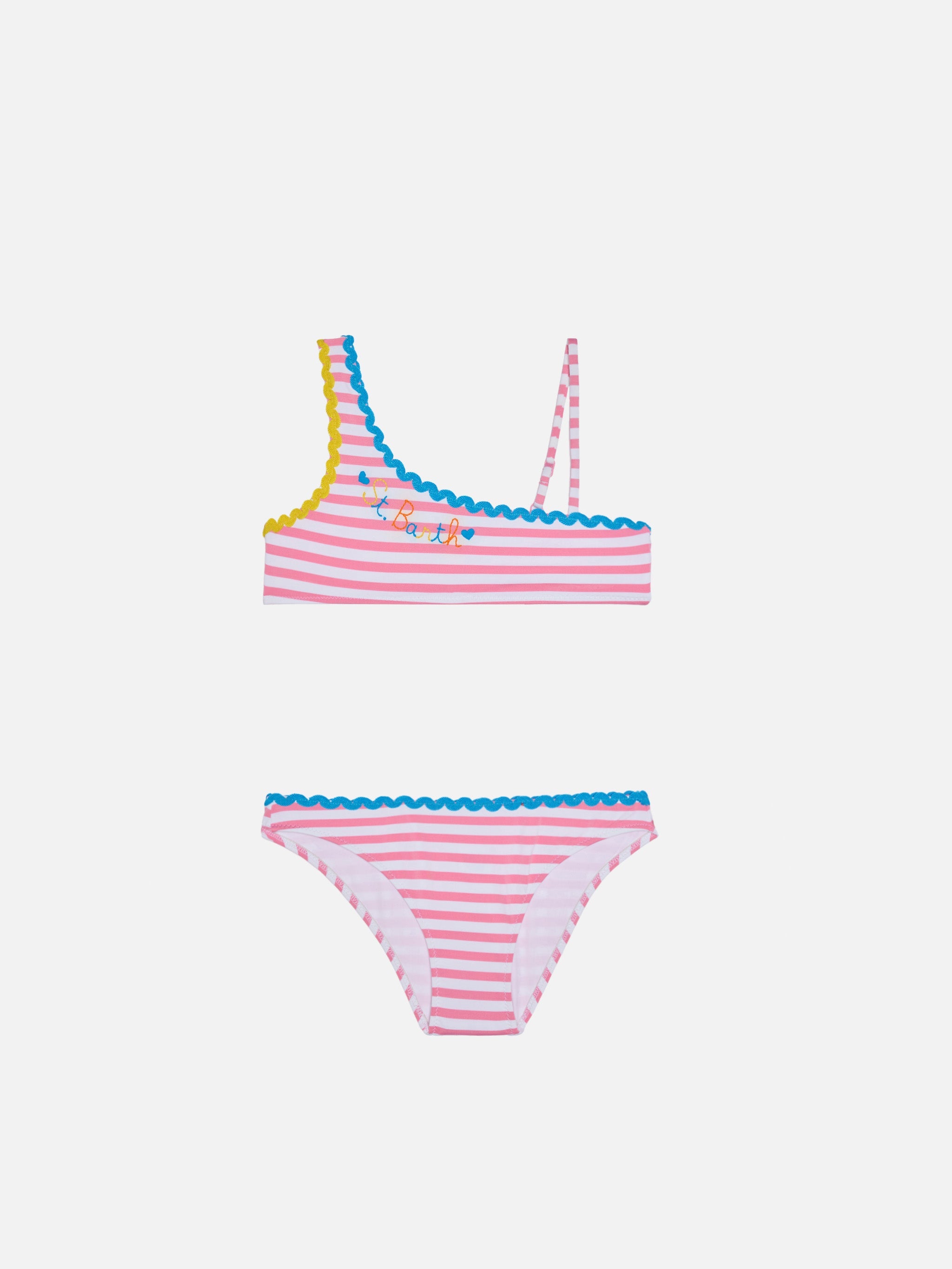 Girl One Shoulder Bikini Pink
