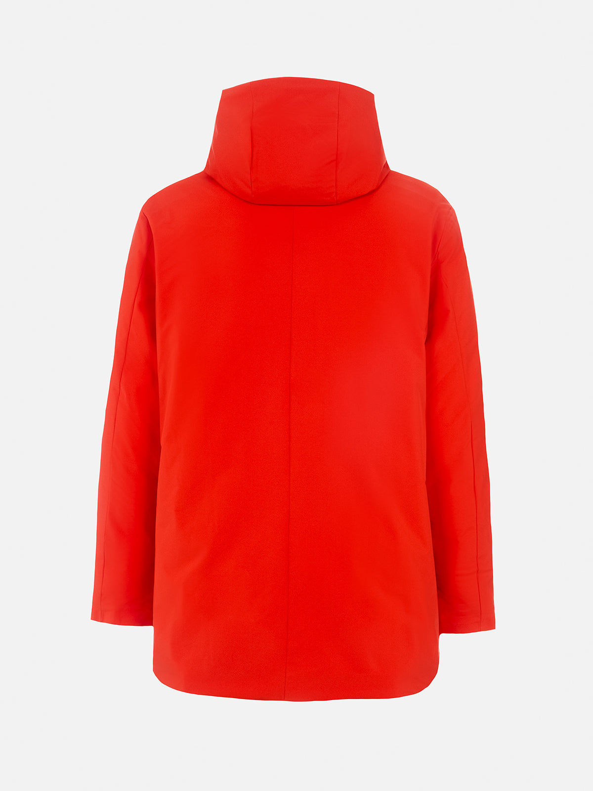 Man Hooded Parka Jacket Voyager With Bandanna Lining Orange