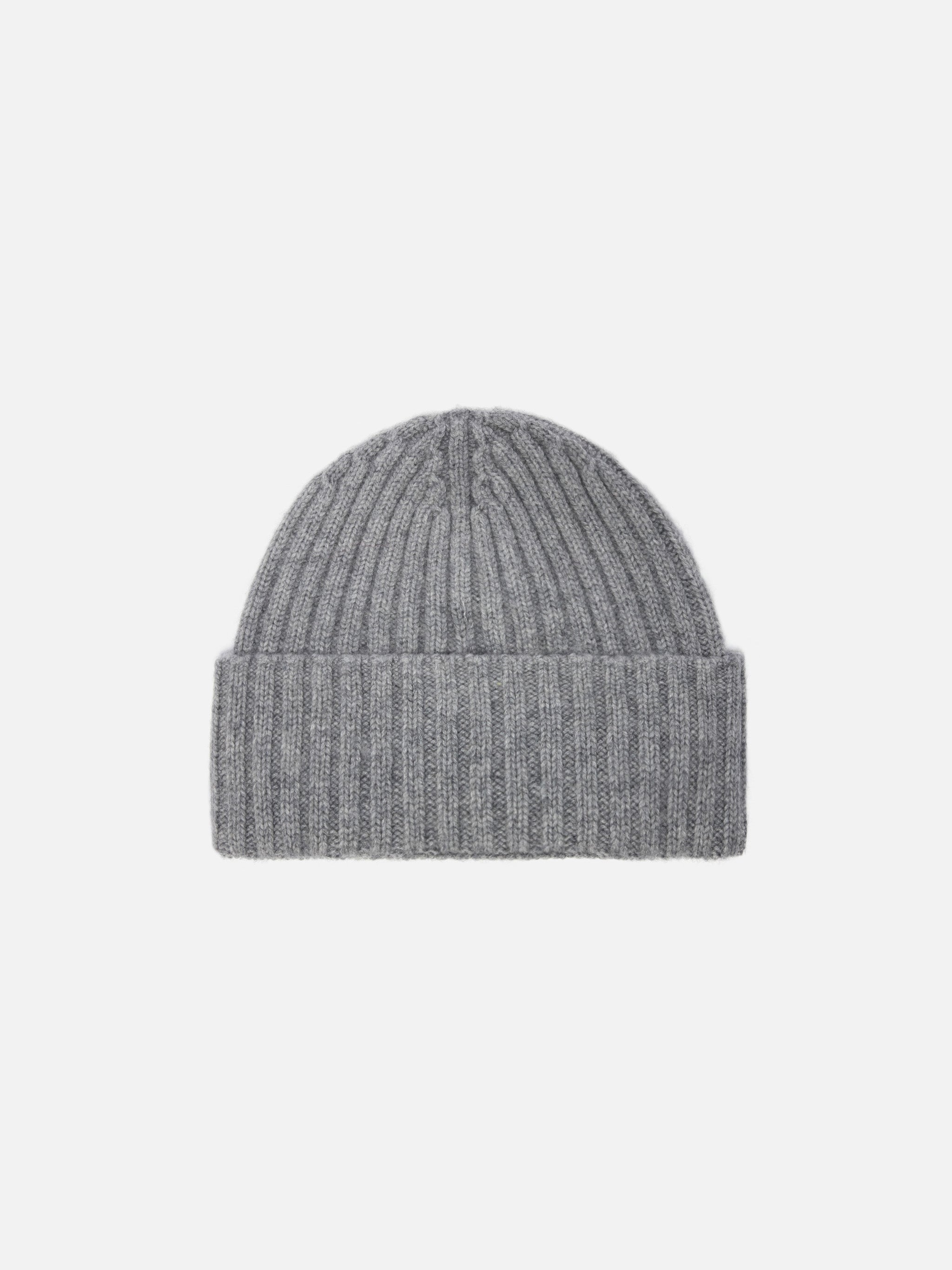 Wengen Beanie Cashmere Blend Grey With St. Barth Embroidery Hat