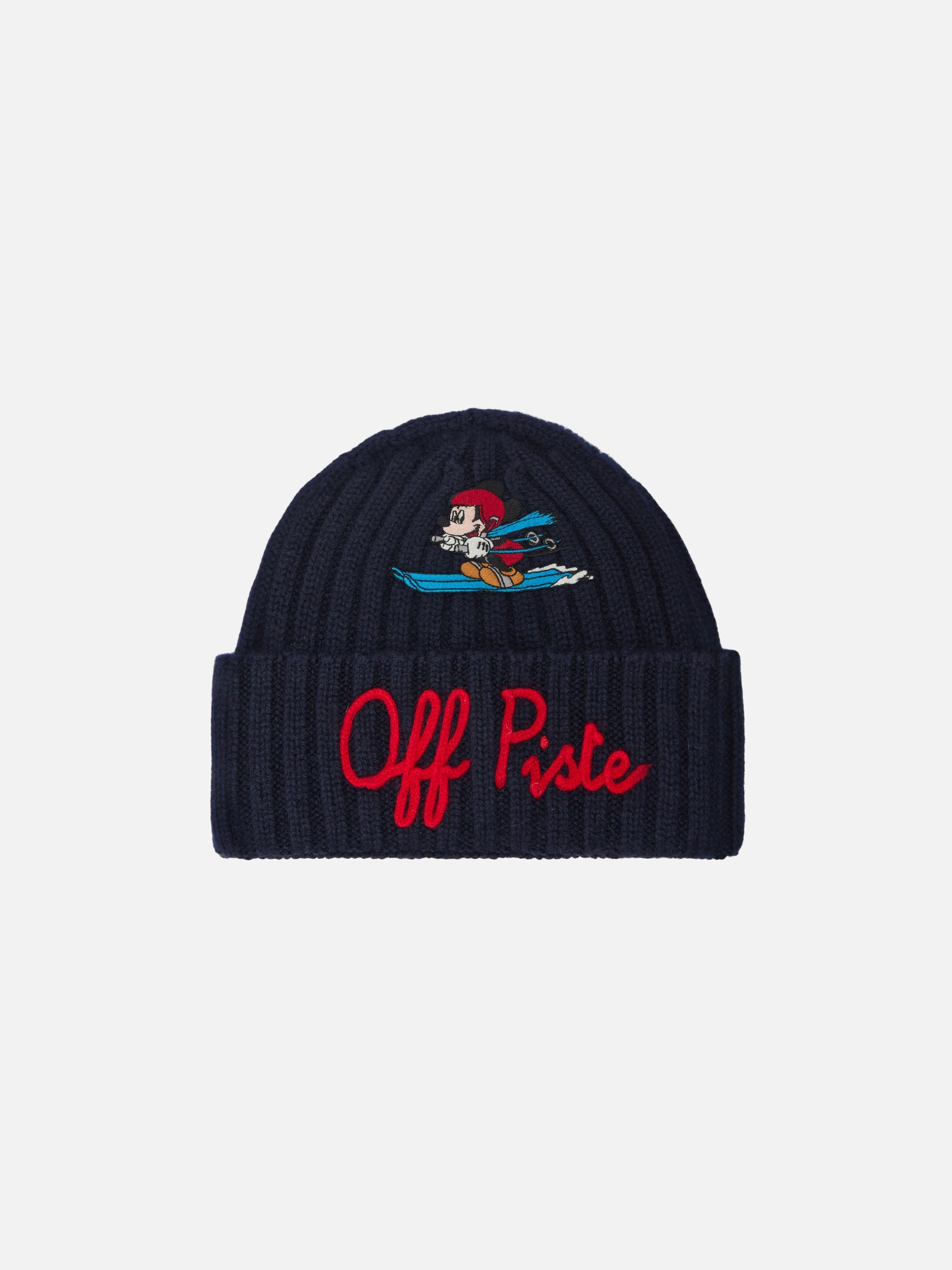 Wengen Jr Beanie With Mickey Mouse Patch And Embroidery | Disney Special Edition Blue Hat
