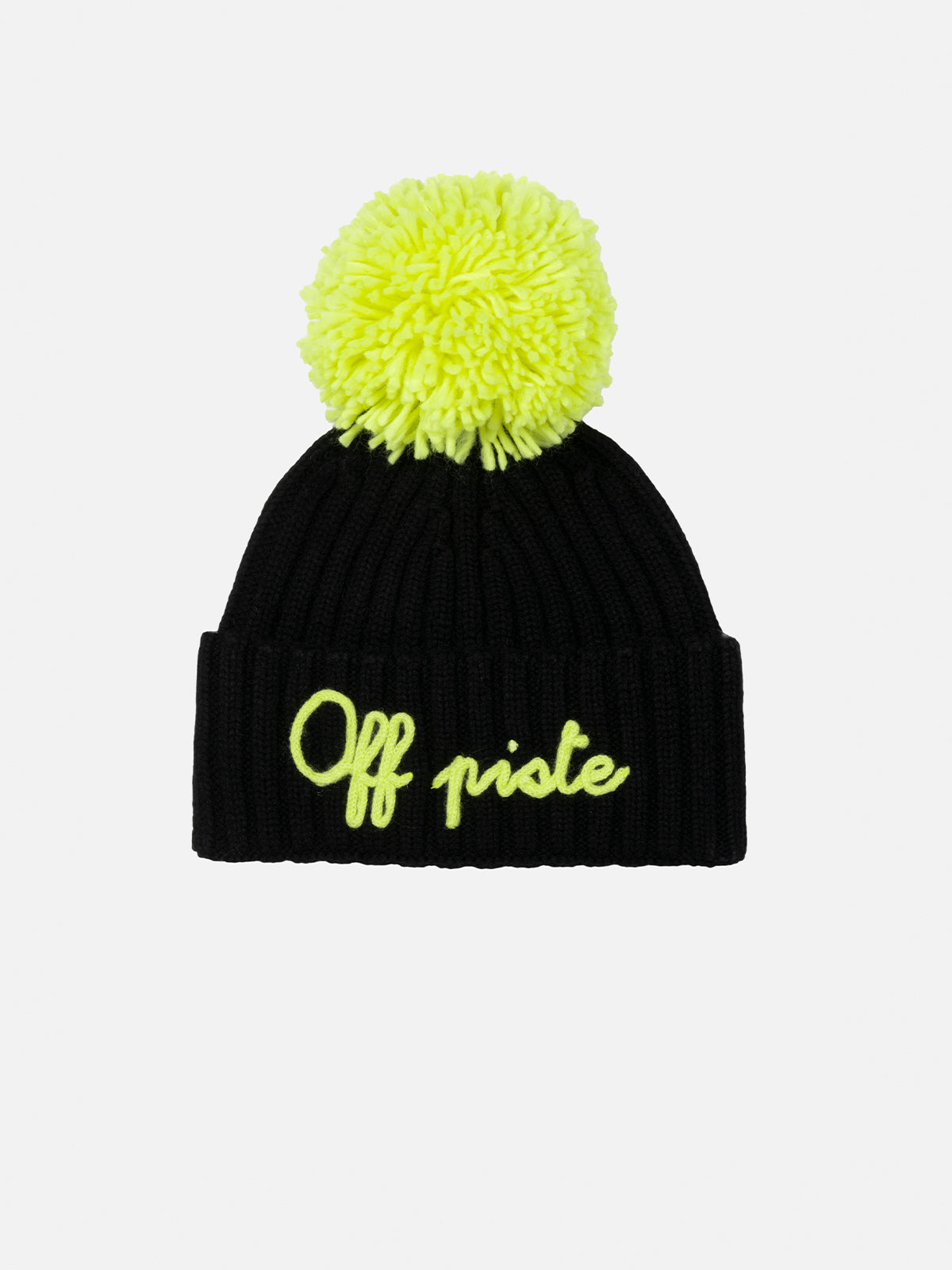 Boy Blue Hat Wengen With Pompon And Embroidery Off Piste Black