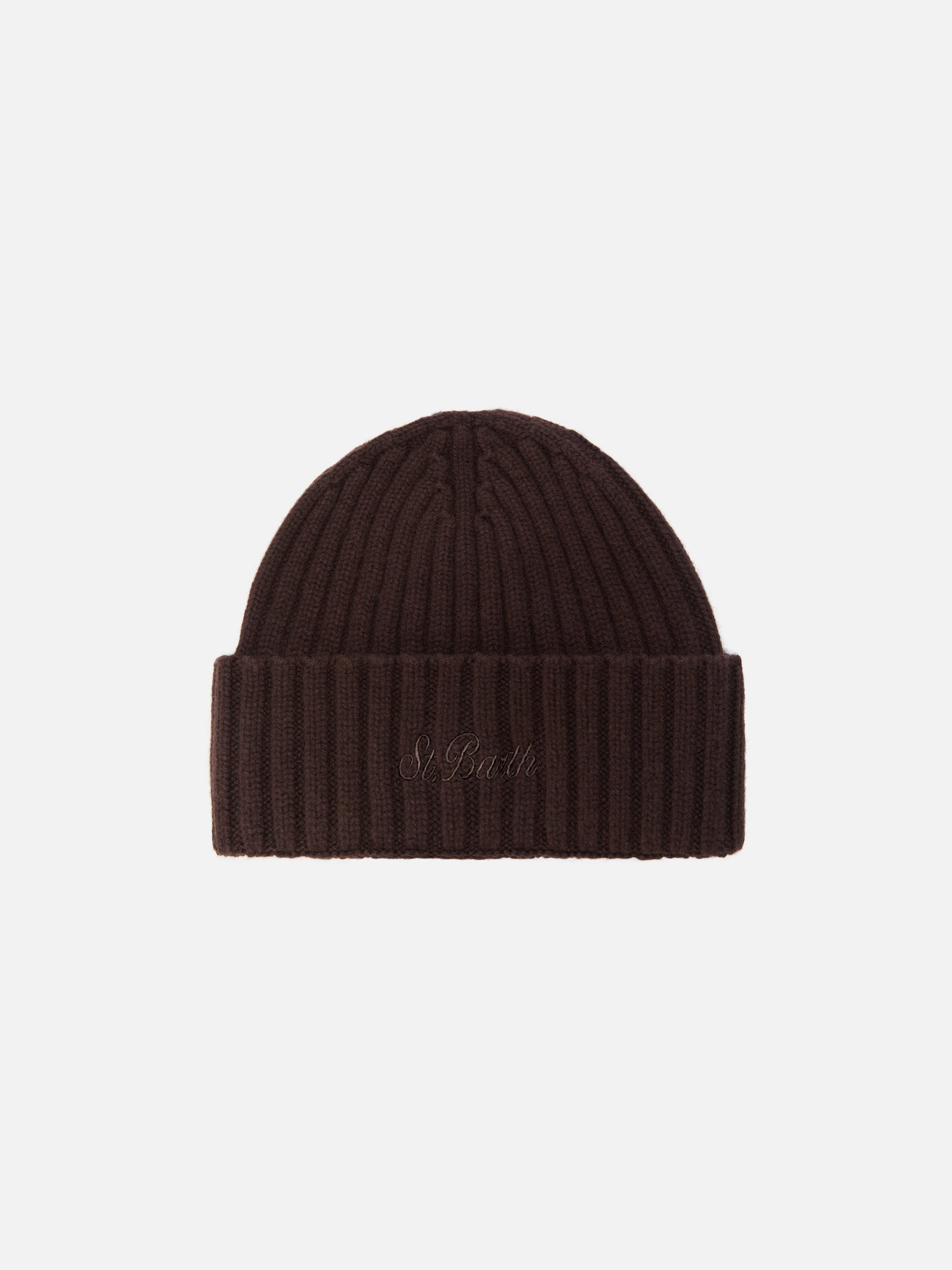 Wool Wengen Beanie Brown Hat