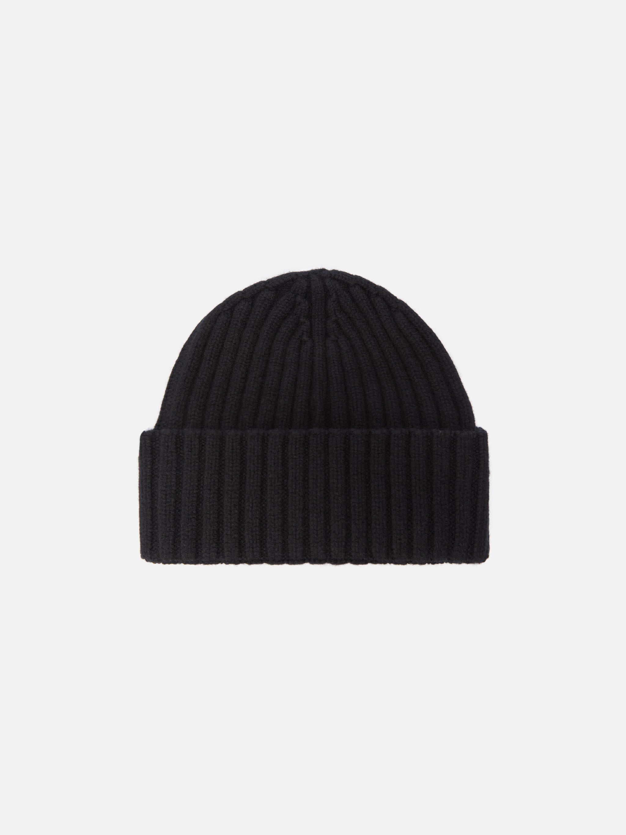 Wool Wengen Beanie Black Hat