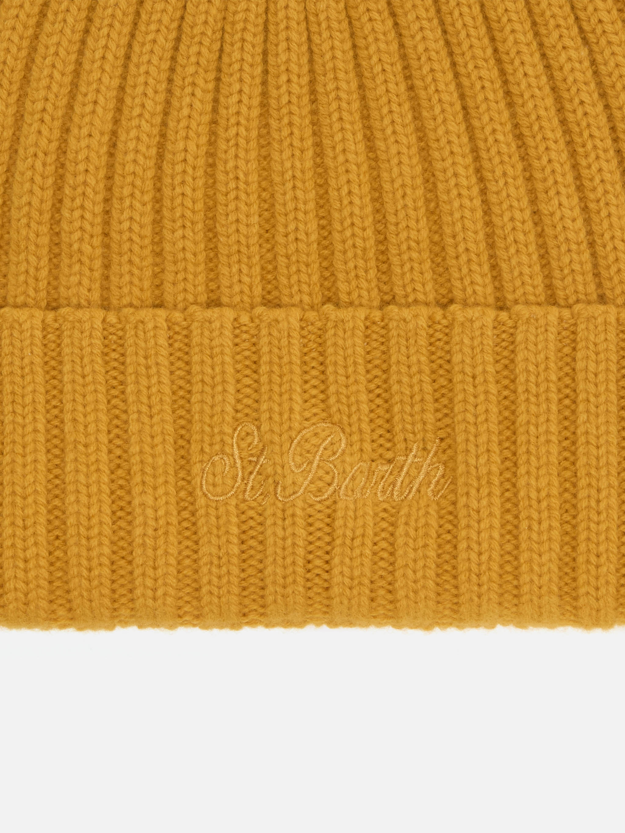 Wool Wengen Beanie Mustard Yellow Hat