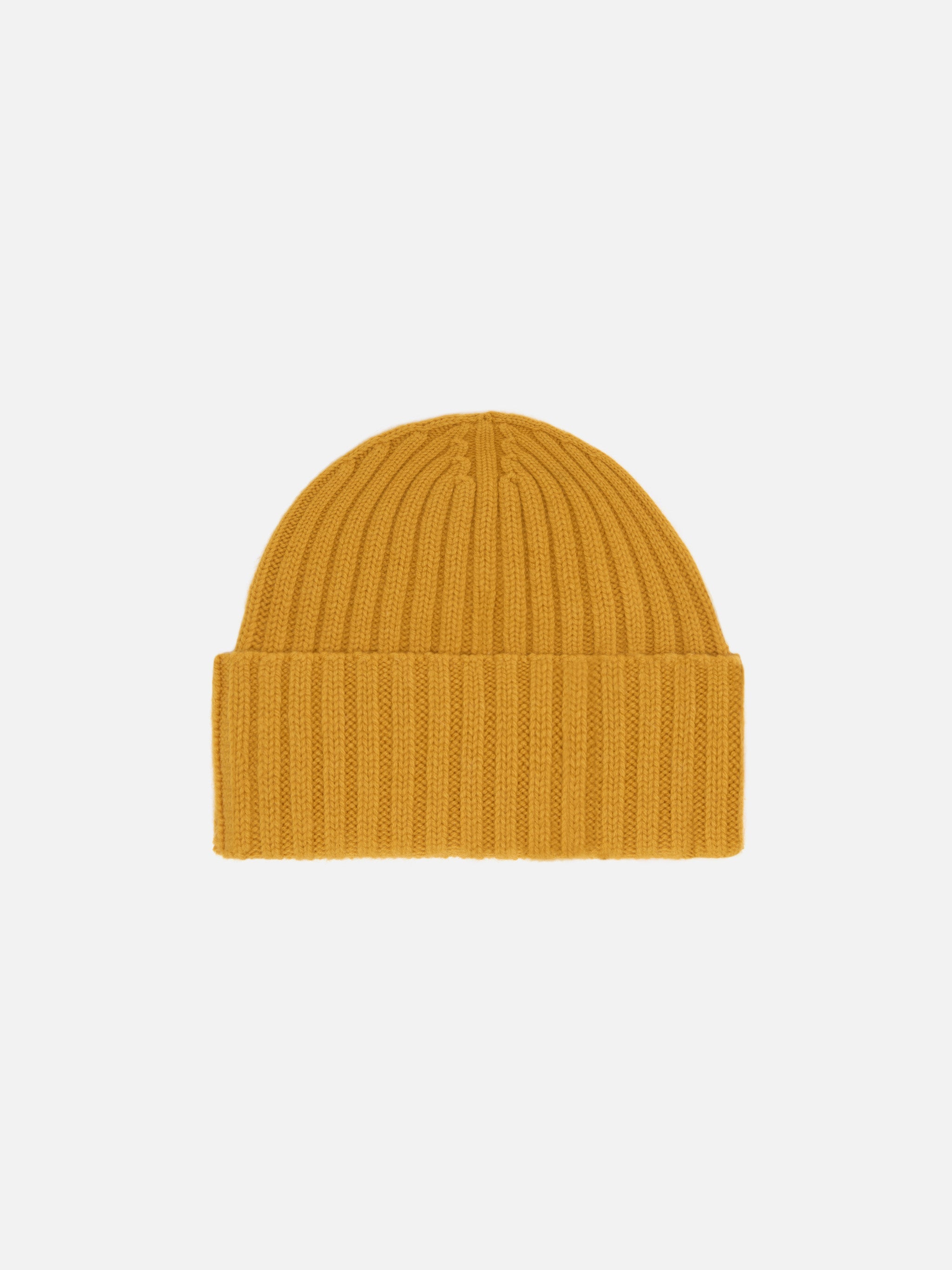Wool Wengen Beanie Mustard Yellow Hat