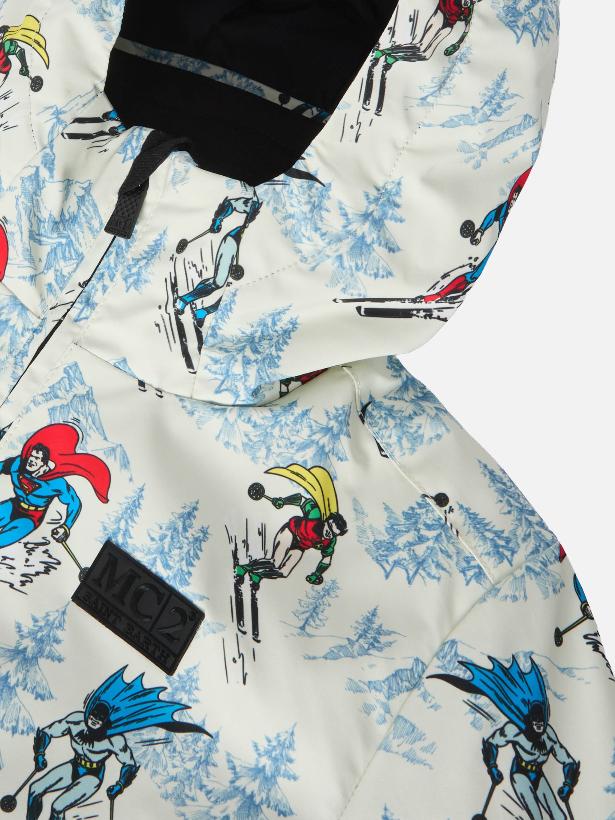 Ski Jacket Wildhorn With Suoer Heroes Print | Dc Special Edition White