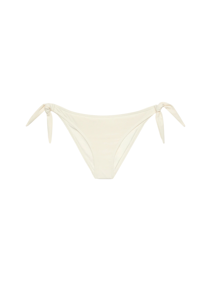 Yali Cream Classic Swim Briefs White Bottom