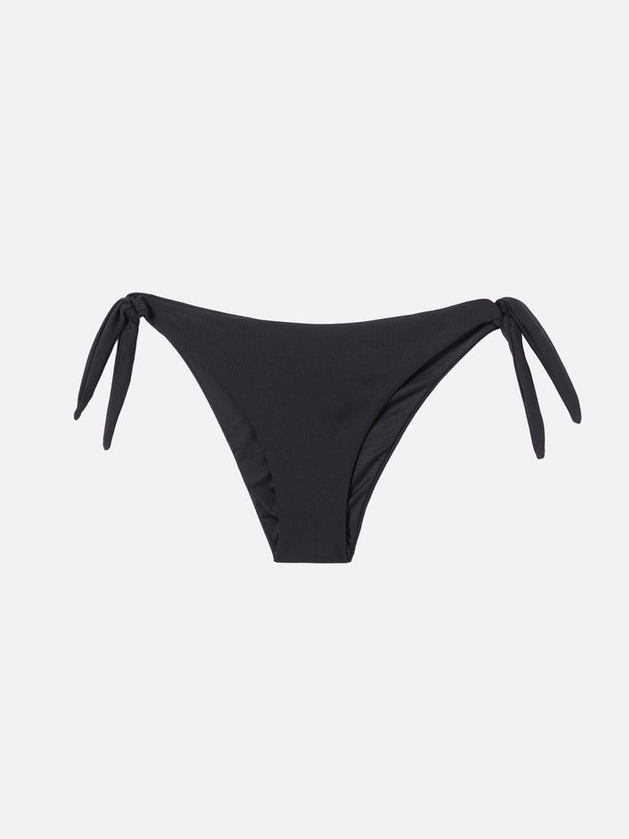 Black Ribbed Classic Swim Briefs Yali Bottom