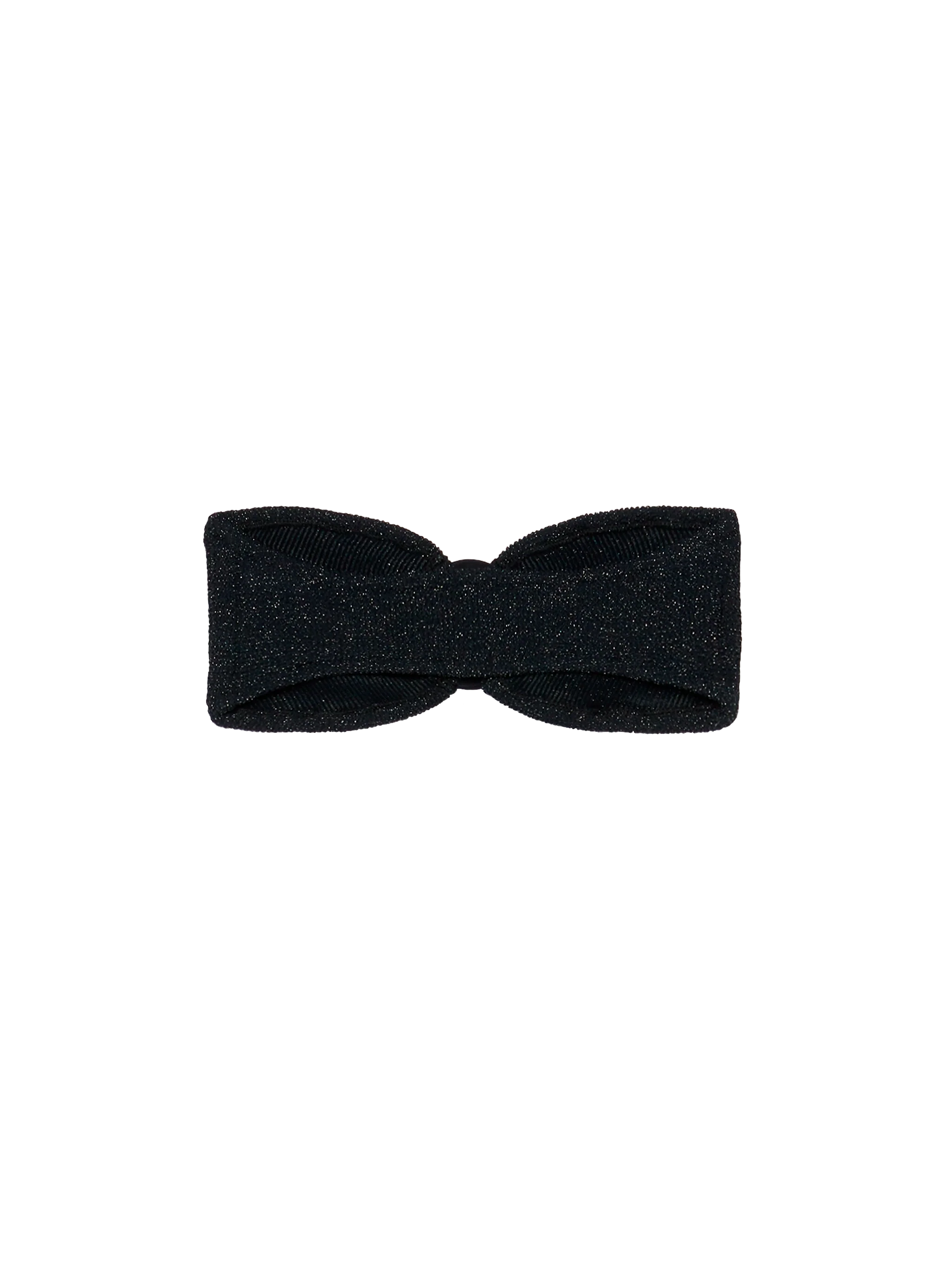 Yulia Black Lurex Crinkle Bandeau Top
