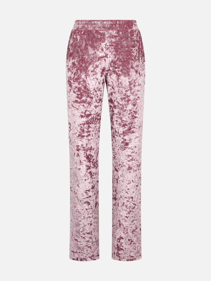 Yvonne Pink Chenille Jogger Pants