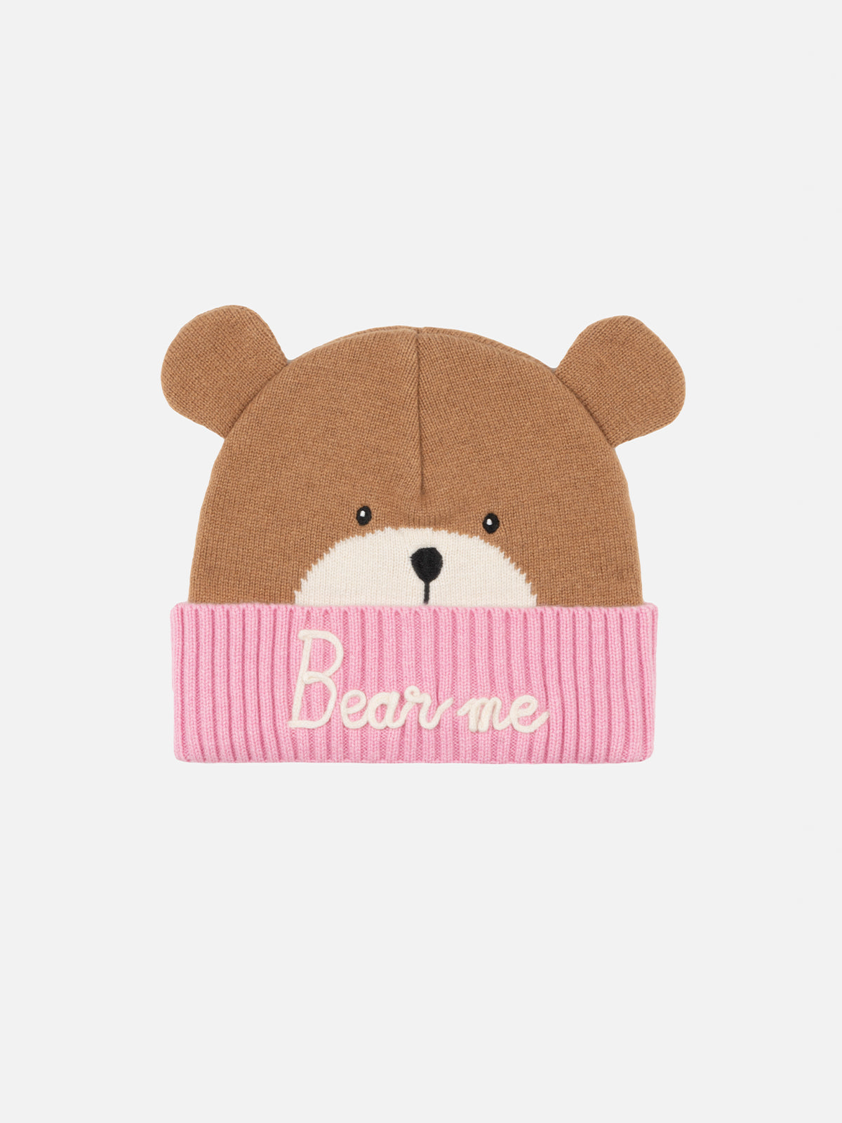 Girl Pink And Brown Hat Zaya With Bear Shape Camel