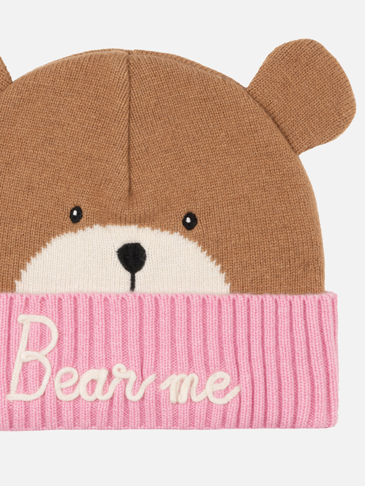 Girl Pink And Brown Hat Zaya With Bear Shape Camel
