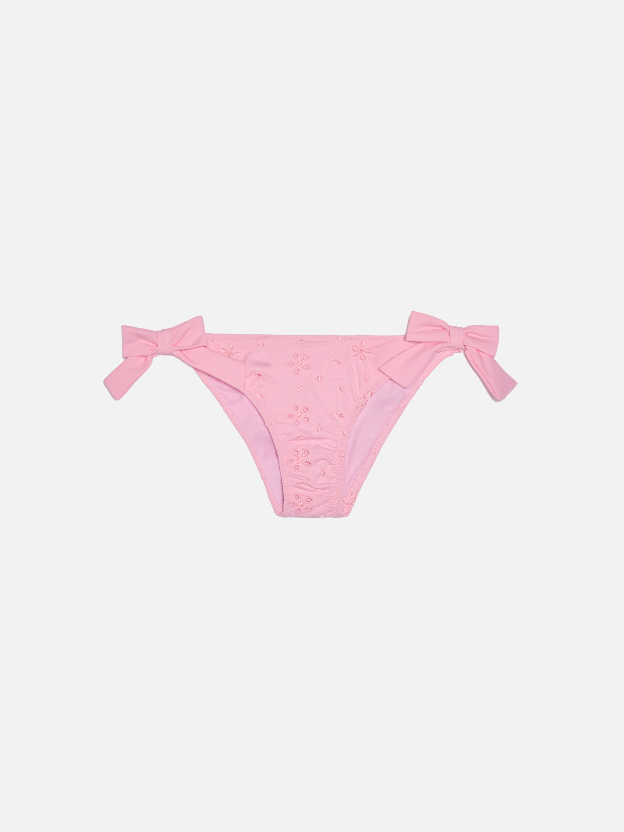 Classic Swim Briefs Zippy Pink Sangallo Lace Bottom