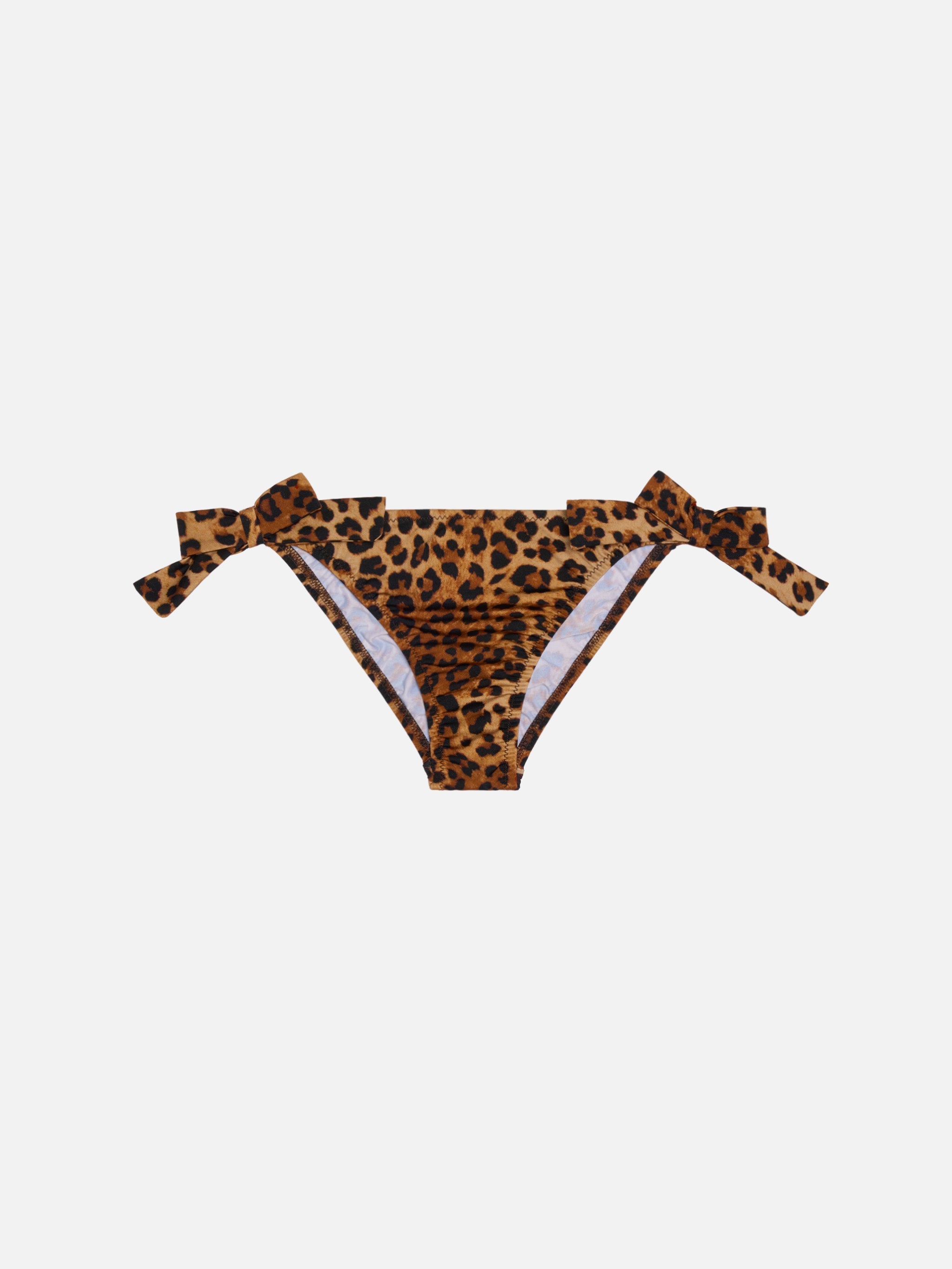 Classic Swim Briefs Zippy With Animalier Print White Bottom