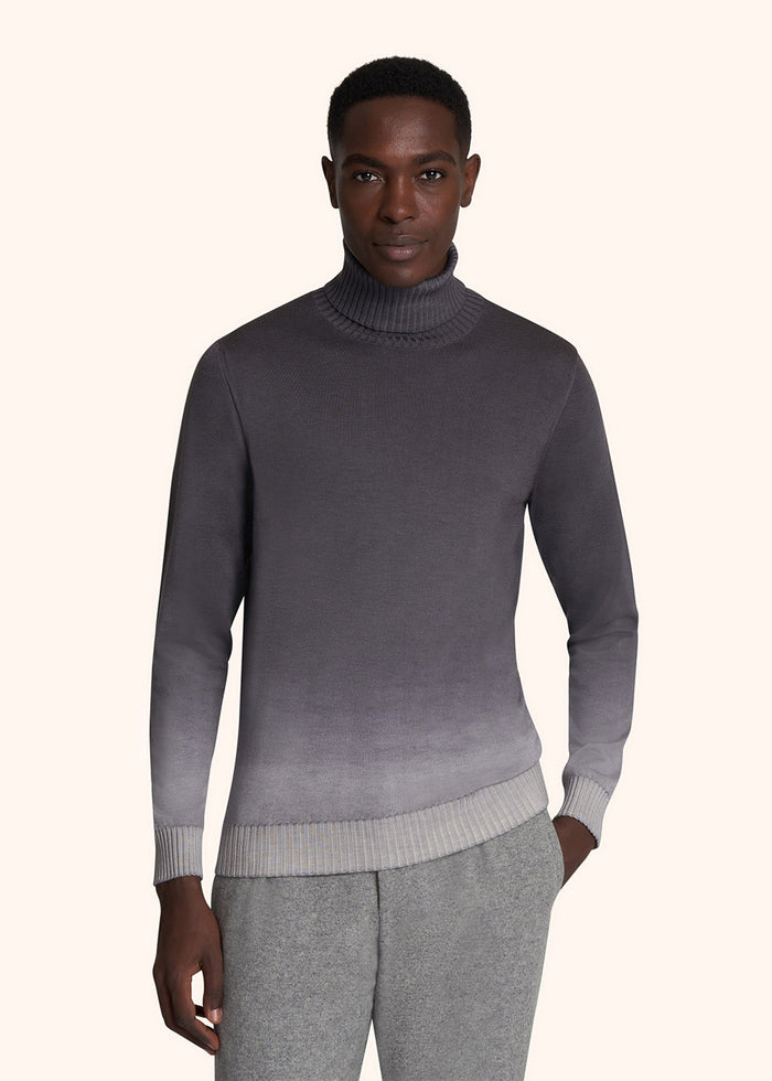 JERSEY HIGH NECK CASHMERE Grey Knitwear