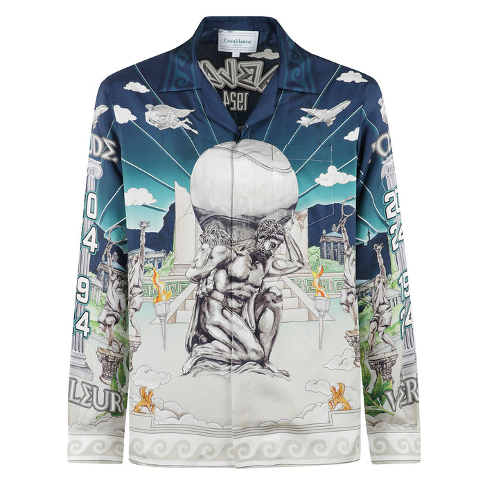 Le Temple Du Sport Printed Silk Shirt Non Definito Camicia