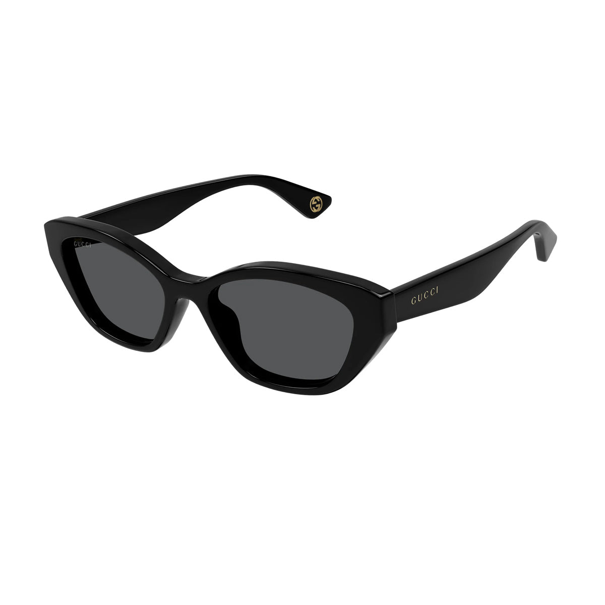 GG1638S LINEA LETTERING 001 black grey Nero Recycled Acetate Occhiali Sole