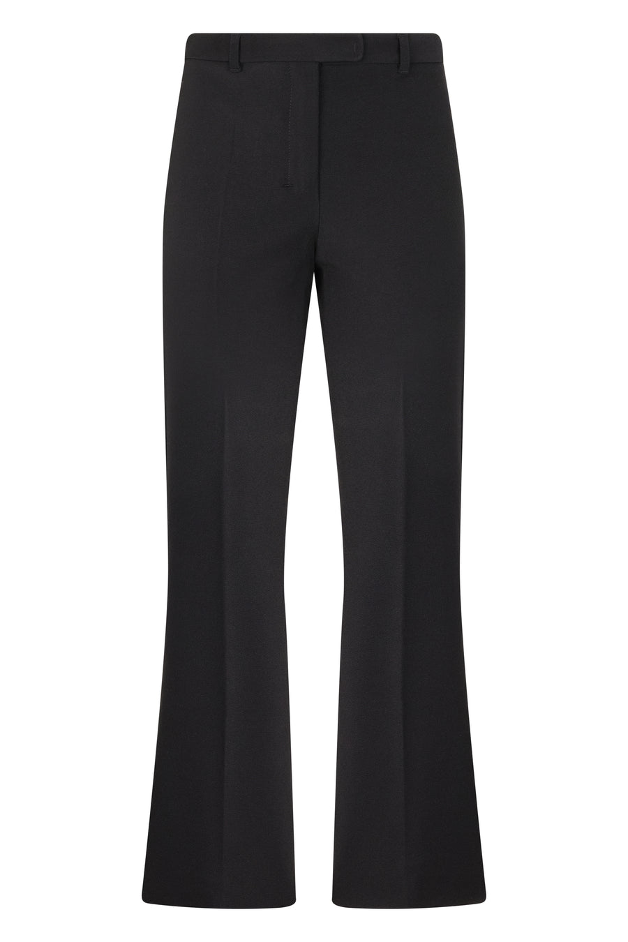 Flared Trousers Umanita Black Cotton
