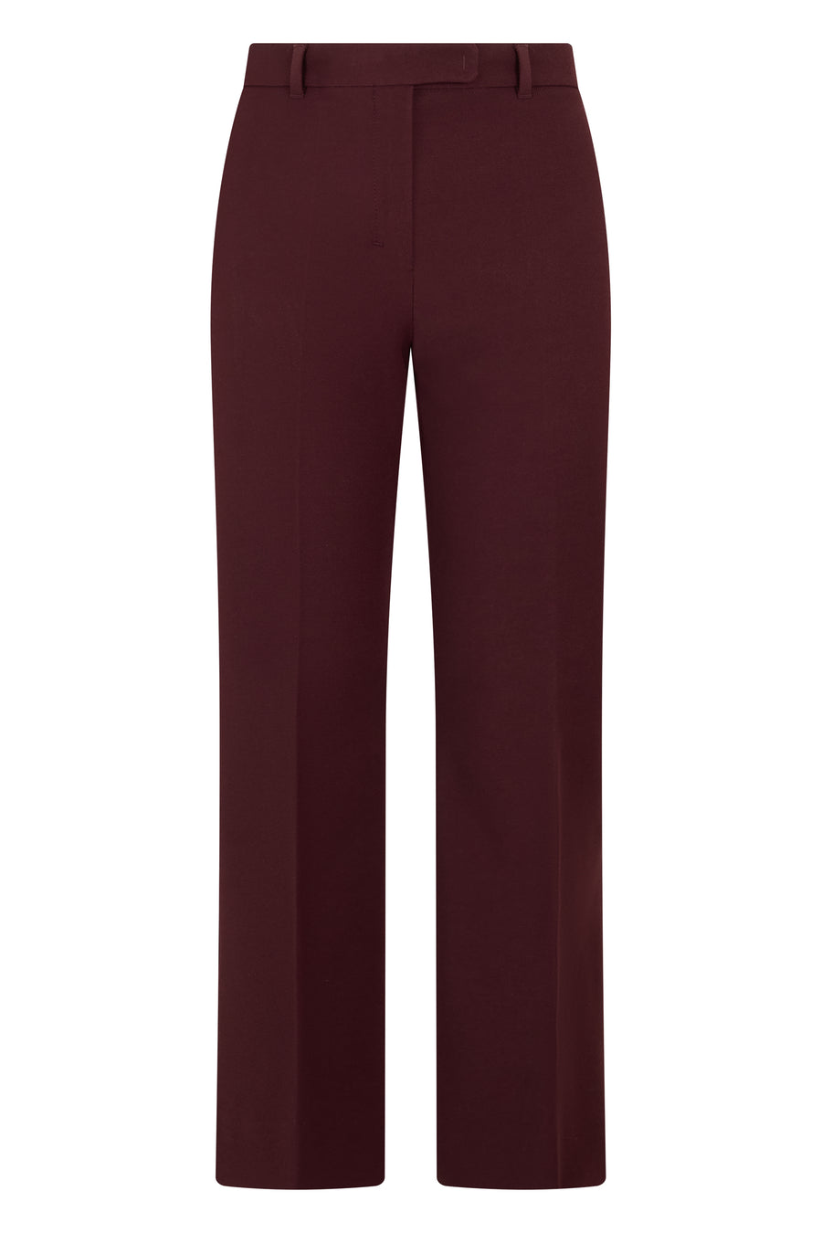 Straight Trousers Umanita Dark Ruby Cotton