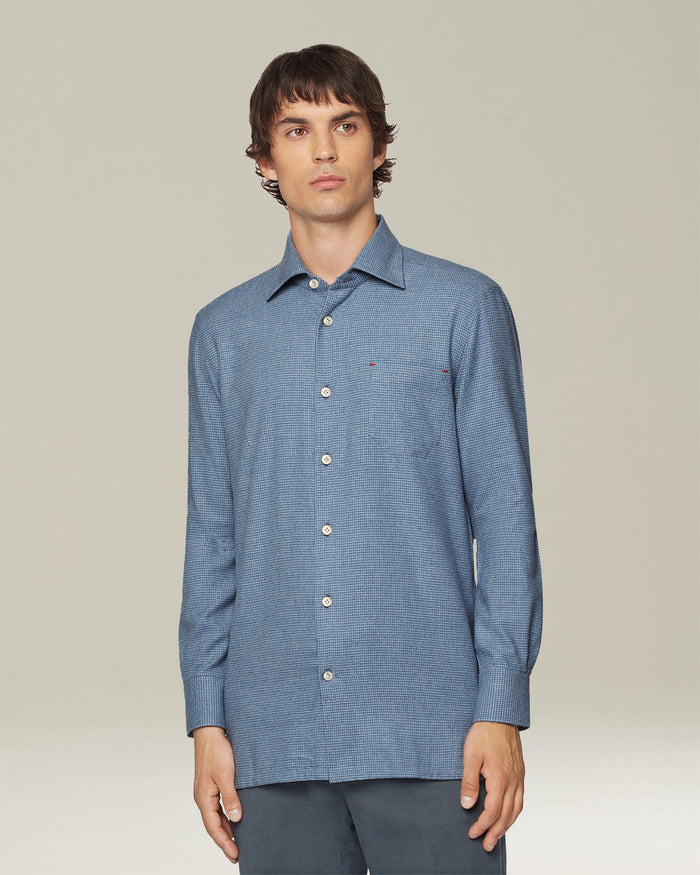 NERANO - SHIRT COTTON Azure