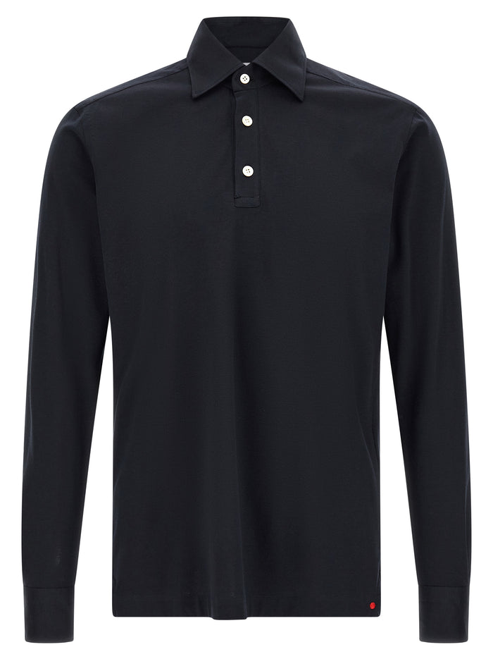 Positano Polo Shirt Blue Cotton