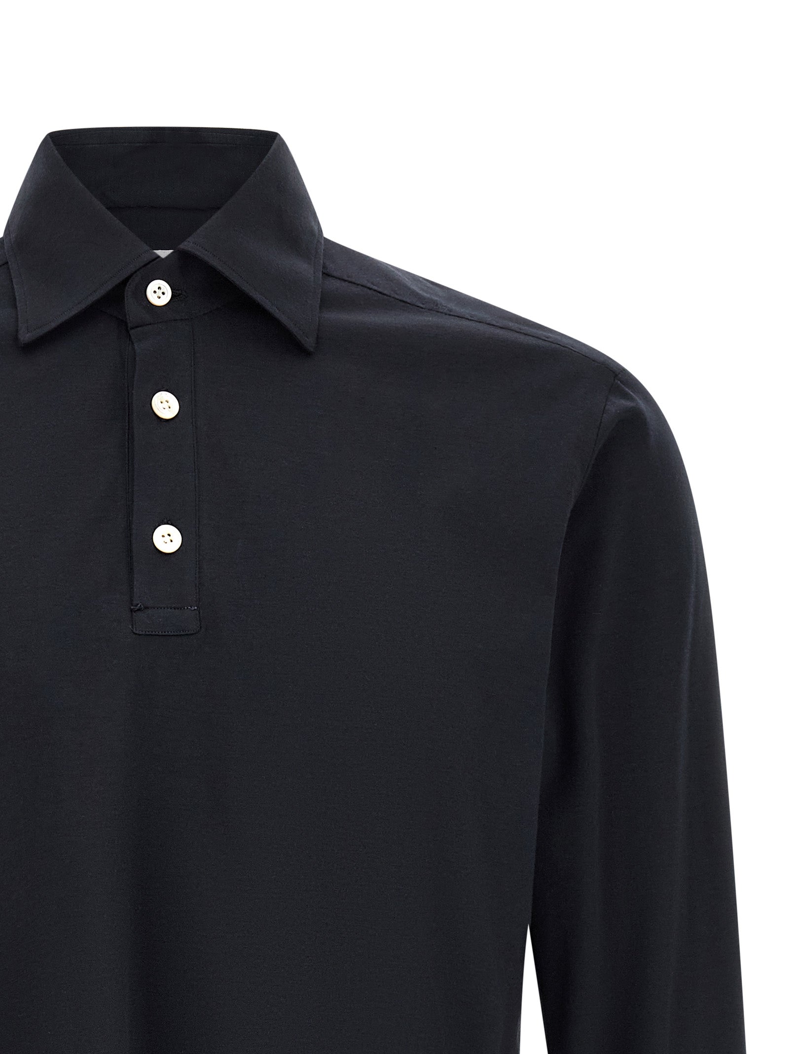 Positano Polo Shirt Blue Cotton