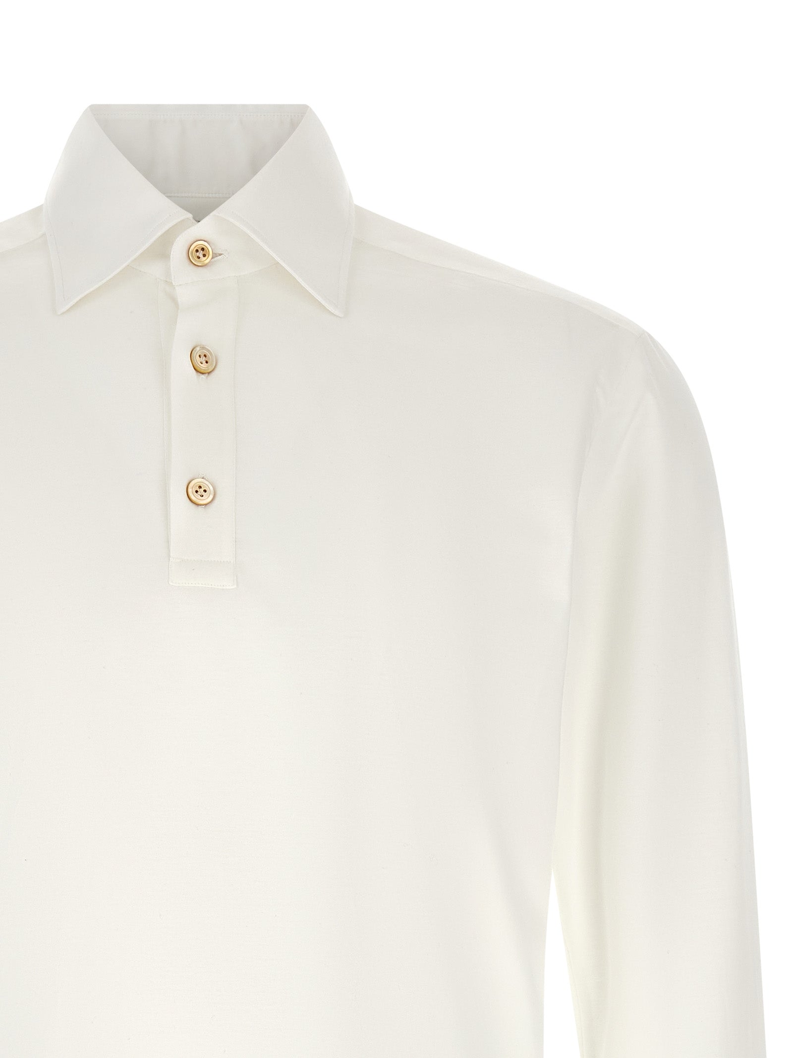 Positano Polo Shirt White Cotton