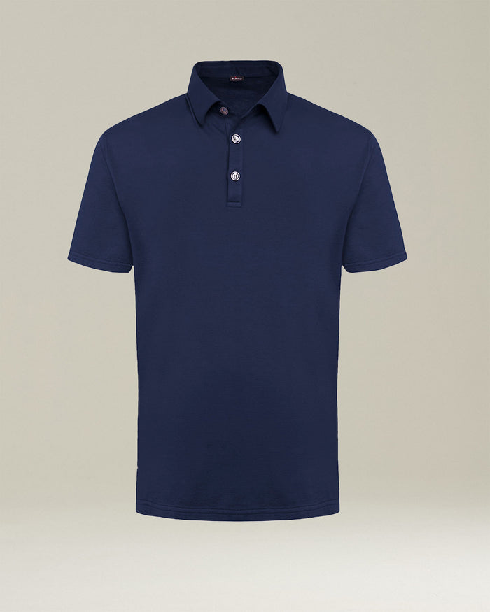 JERSEY POLOSHIRT COTTON Blue Accessoires Pearl Polo/t