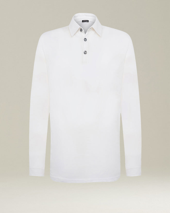 JERSEY POLOSHIRT COTTON White Accessoires Pearl Polo/t