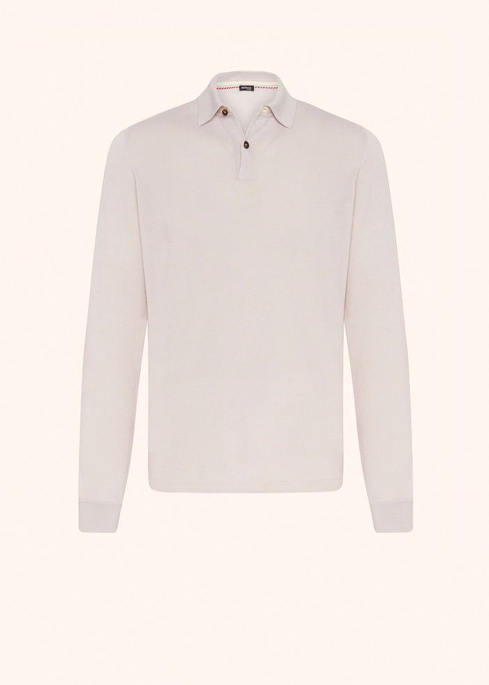 JERSEY POLOSHIRT L-S COTTON Ice/milkwhite Accessoires Horn Polo/t