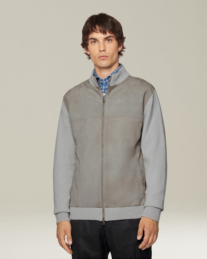 BLOUSON CASHMERE Light Grey Outerwear