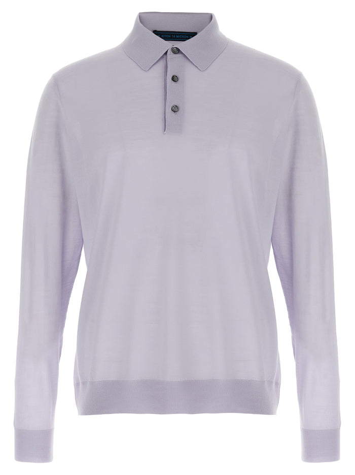 Ciro polo shirt Light Blue Wool