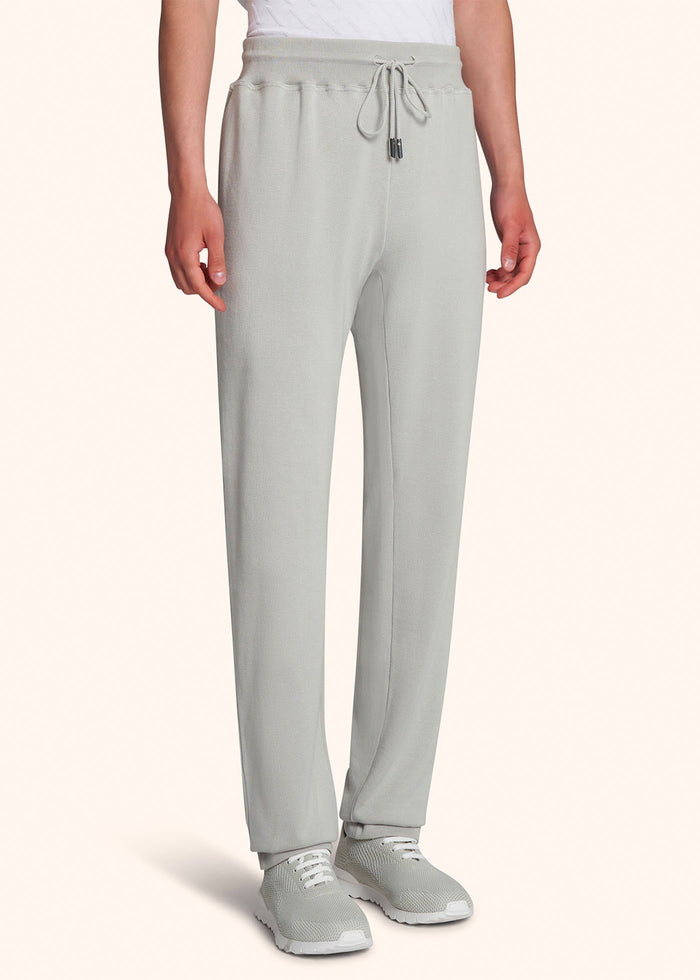 TROUSERS COTTON Pearl Grey