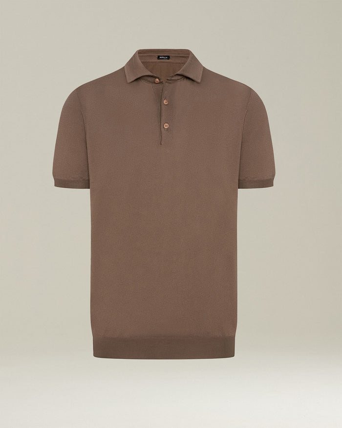 POLO SHIRT COTTON Taupe Accessoires Bone Polo/t