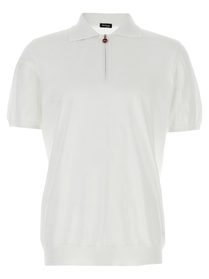 Honeycomb polo shirt White Cotton