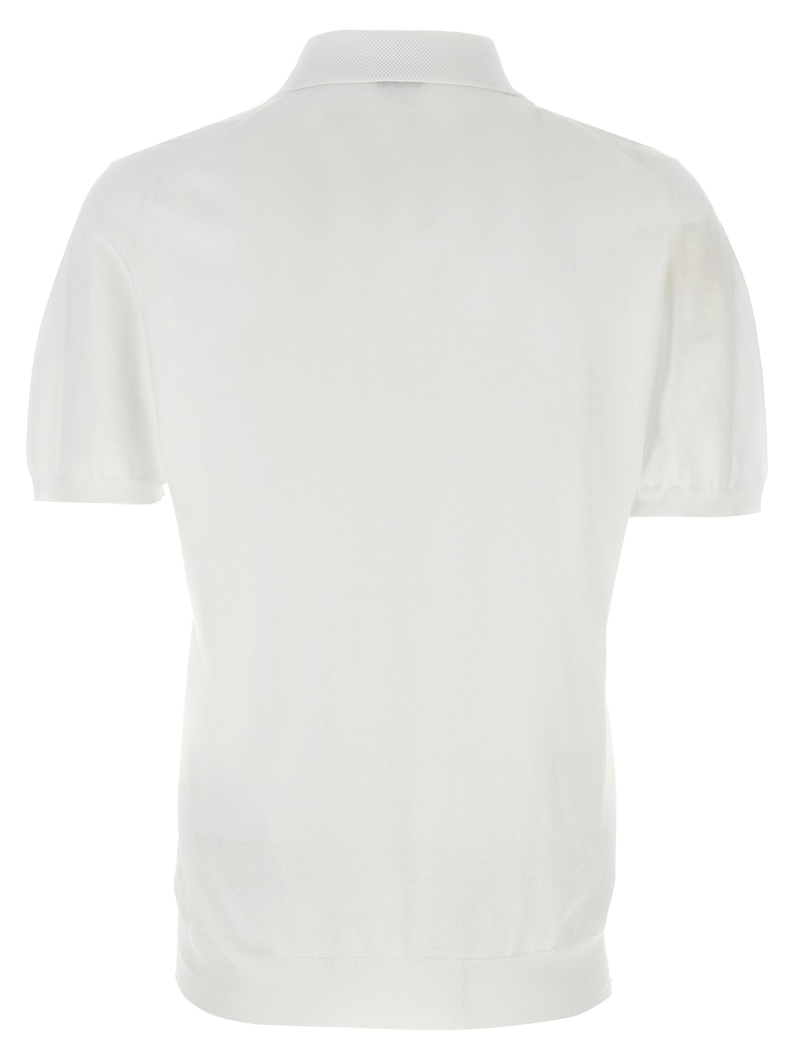 Honeycomb polo shirt White Cotton
