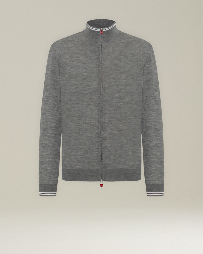BLOUSON WOOL Medium Grey/white Outerwear
