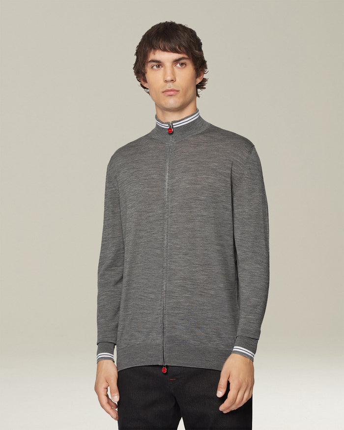 BLOUSON WOOL Medium Grey/white Outerwear