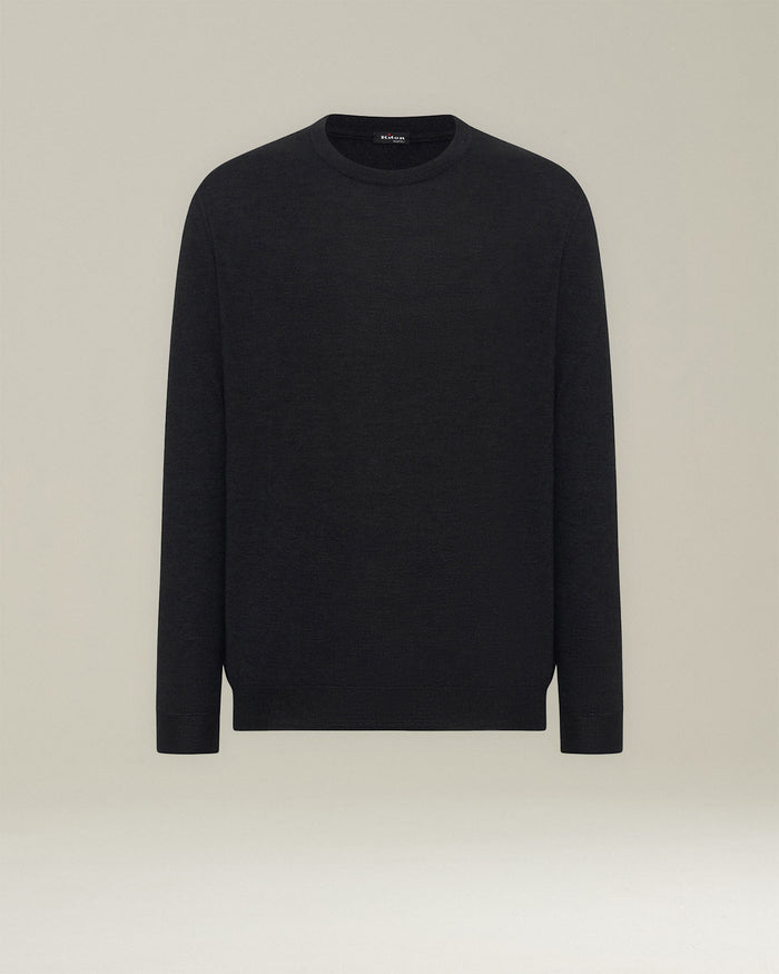 SWEATER ROUNDNECK CASHMERE Anthracite Knitwear