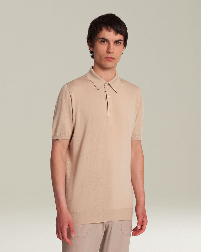 POLO SHIRT COTTON Natural Beige Accessoires Bone Polo/t
