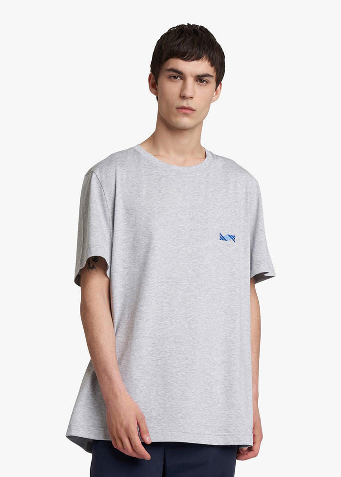 T-SHIRT COTTON Pearl Grey Knitwear