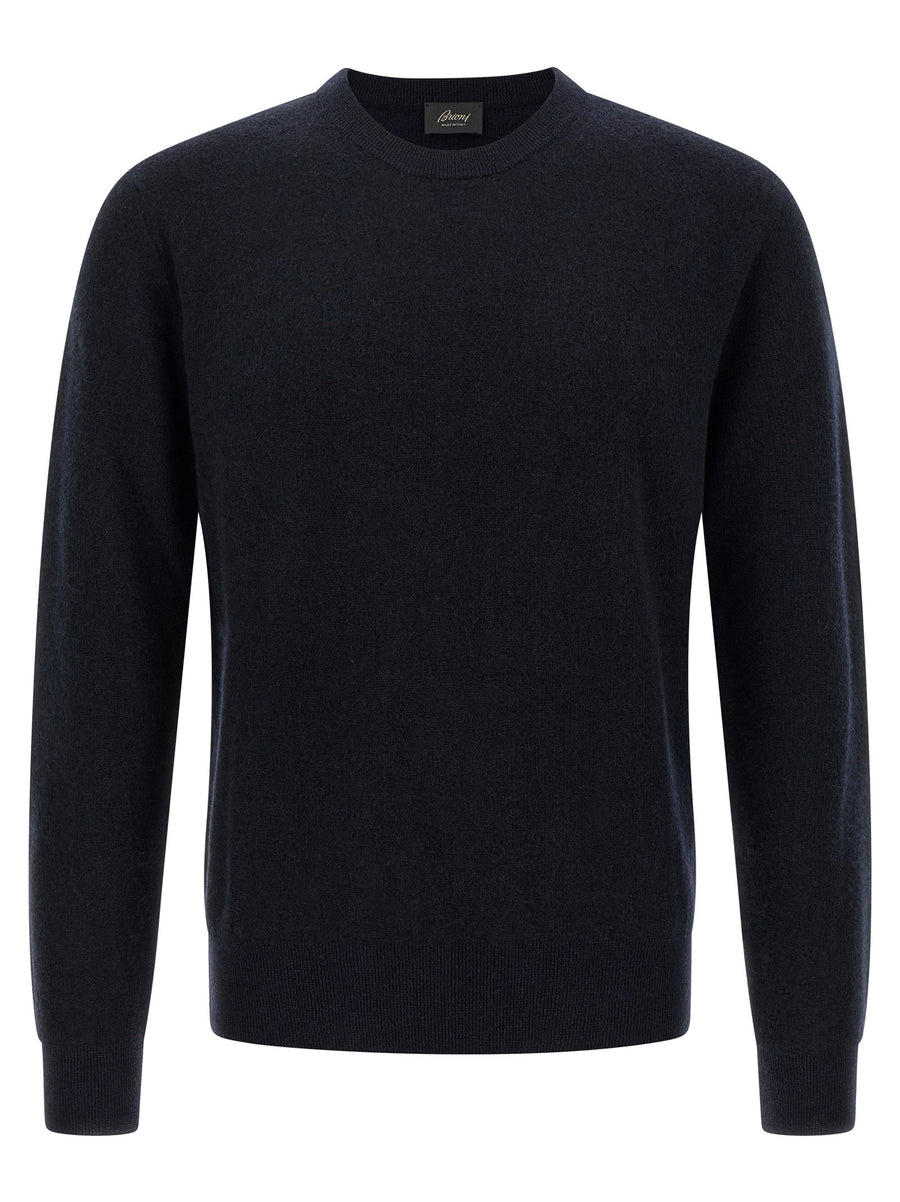 Brioni Cashmere Blend Sweater — Navy