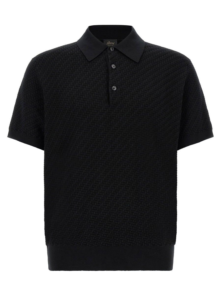 Brioni Trama Polo — Black