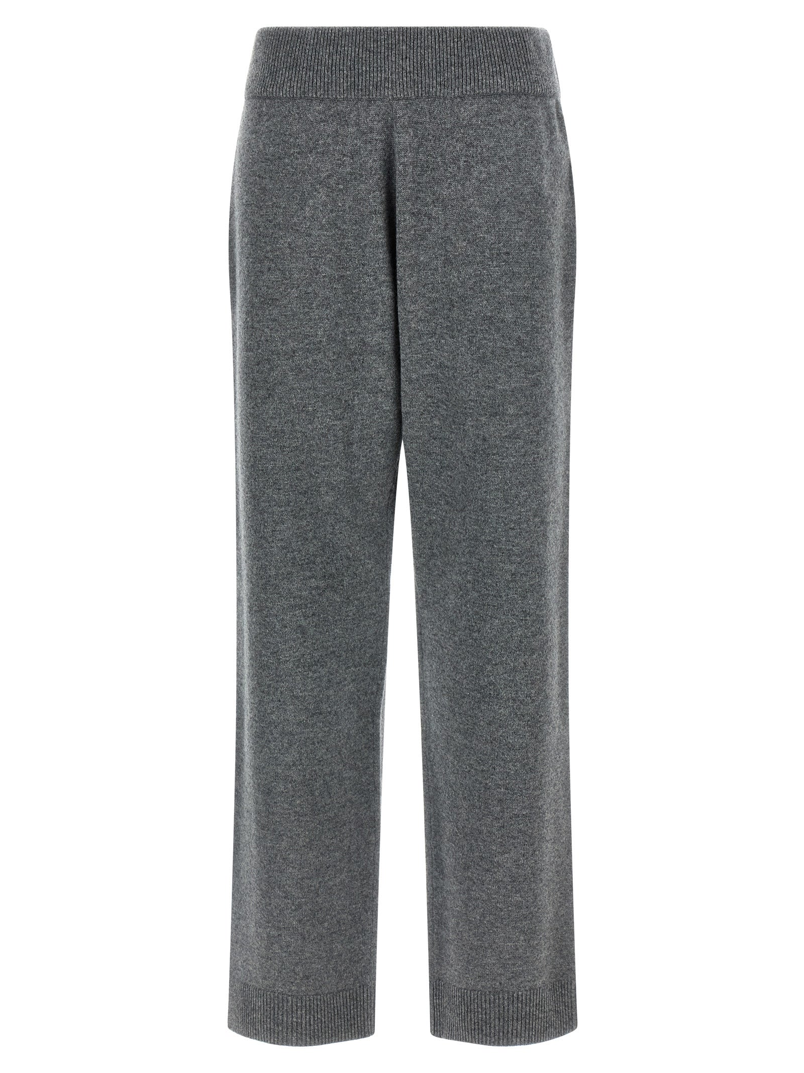 Knit Lounge Concrete pants Gray Merino Wool Cachemire